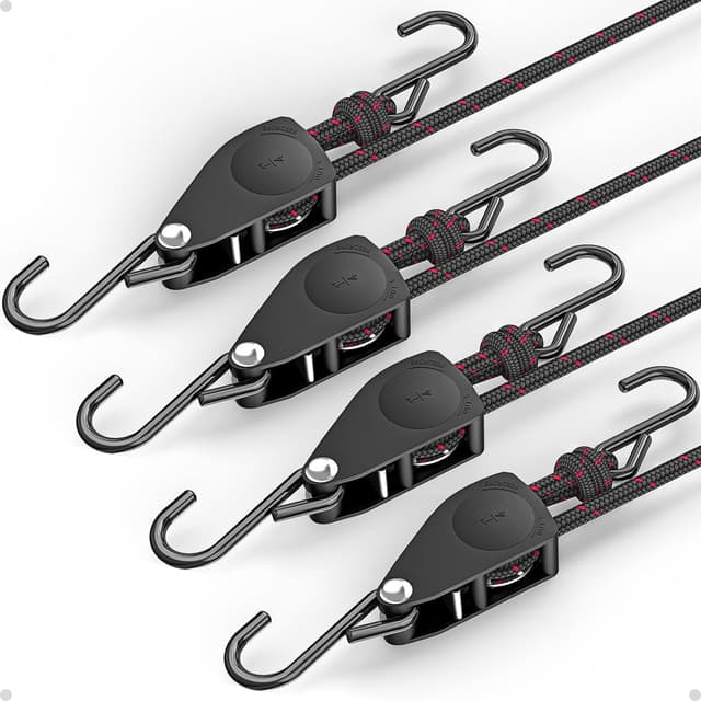 Imagen de Fondwell 1/4" Rope Ratchet Straps 4-Pack en OfertitasTOP