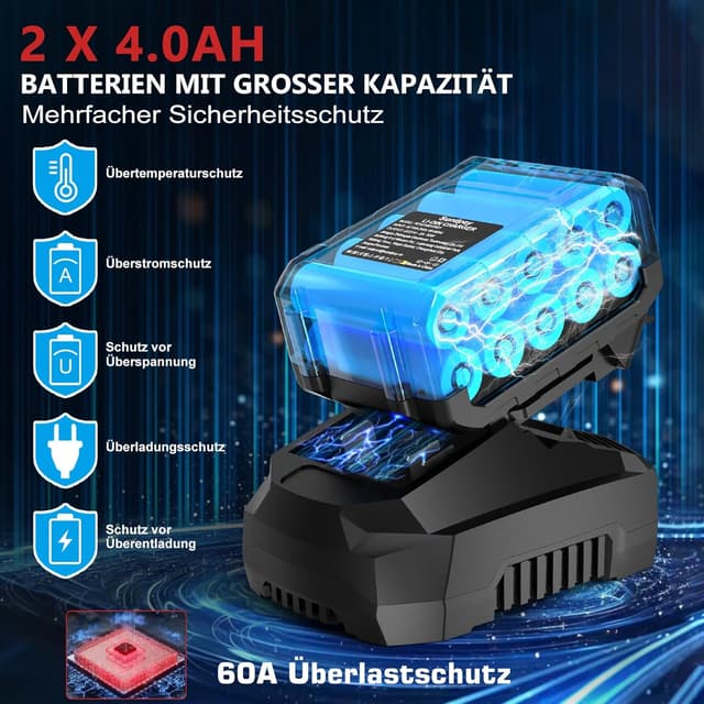 Thumbnail 3 de Sundpey 8000mAh Akku Schlagschrauber đ