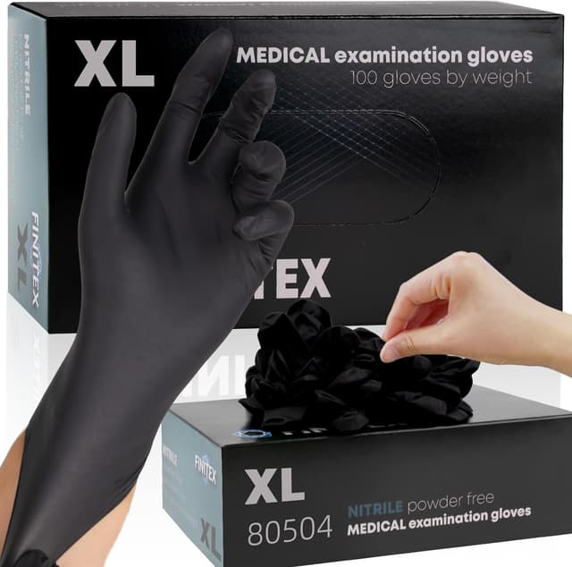 Detalle de FINITEX X-Large 5mil Nitrile Disposable Gloves