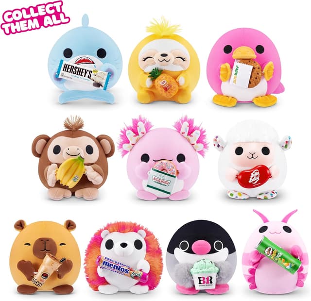 Detalle 2 de Snackles Series 2 Platypus (Subway, Cookie) Peluche souple et câlin 35 cm