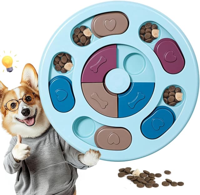 Detalle de TRIGRAND puzzle interattivo per cani con mangiatoia rallenta-cibo, lavabile e pensato per stimolare il QI