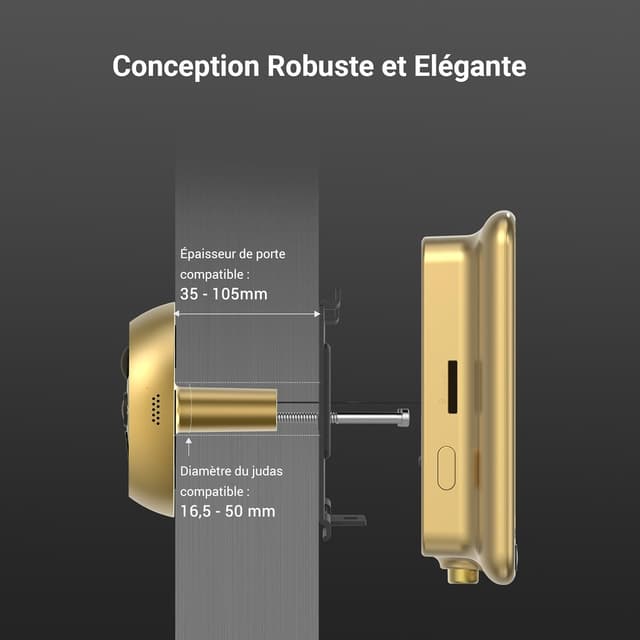 Thumbnail 6 de EZVIZ DP2C Judas de Porte Caméra 1080P