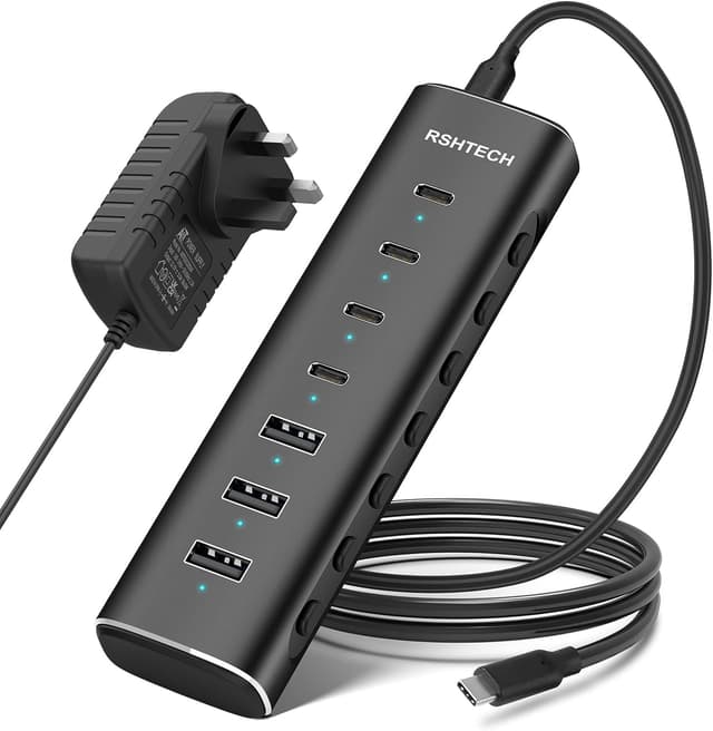 Detalle de RSHTECH 36W Powered USB-C Hub 10Gbps