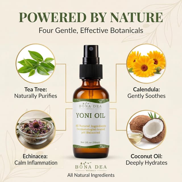 Detalle de Bona Dea Naturals Intimspray für Frauen (59 ml) – milde Pflege bei Scheidentrockenheit