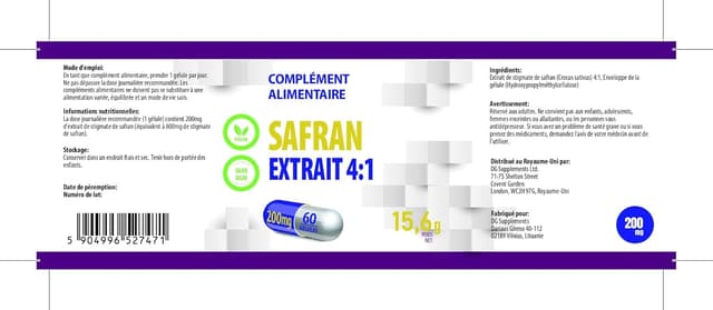 Thumbnail 4 de Hepatica Zafferano 800 mg equivalente (estratto 4:1) 60 capsule vegane