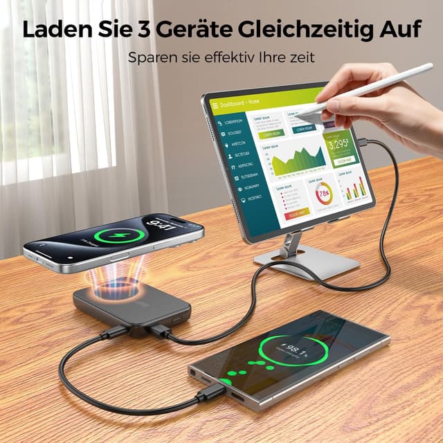 Detalle 2 de Magnetische Power Bank 12000mAh