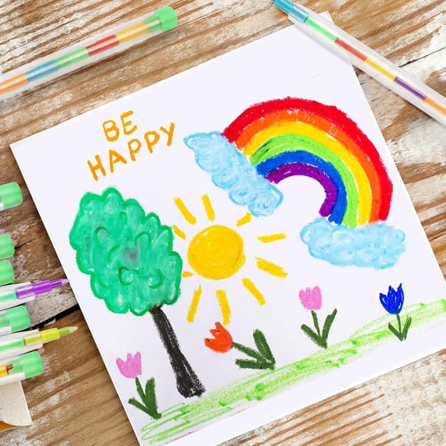 Detalle 2 de Vicloon 20 pastelli a cera impilabili, colorati (11 colori) per scuola creativa e regali