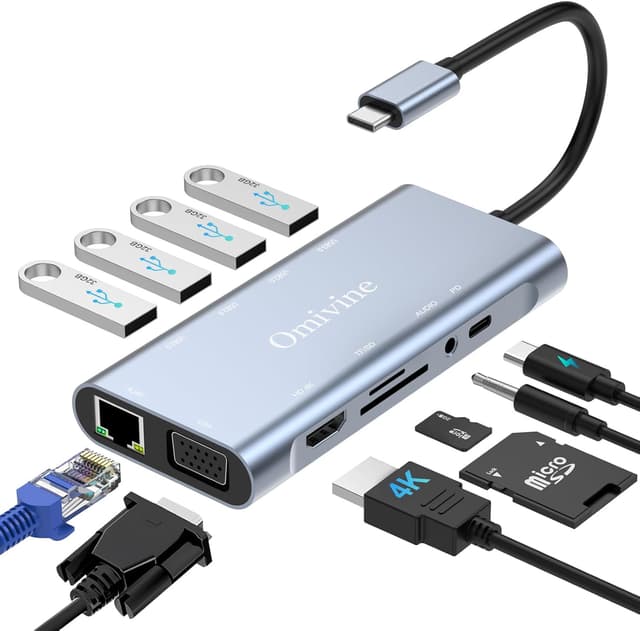 Detalle de Omivine 11-In-1 USB C Hub