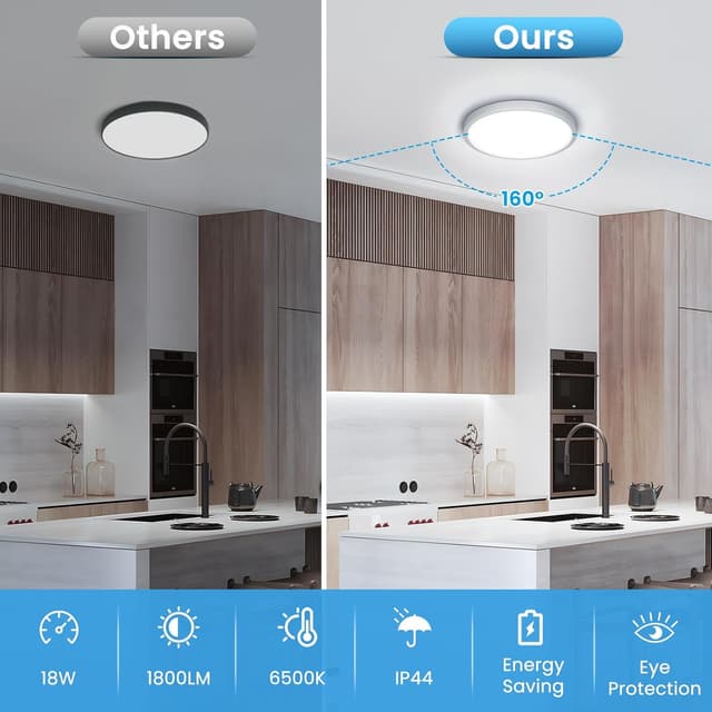 Thumbnail 1 de NIBSHOOM Plafón LED de Techo 18W IP44 para Dormitorio