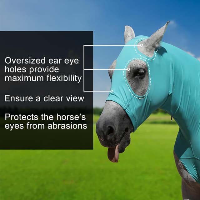 Thumbnail 1 de Horse Stretch Hood with Zipper Large