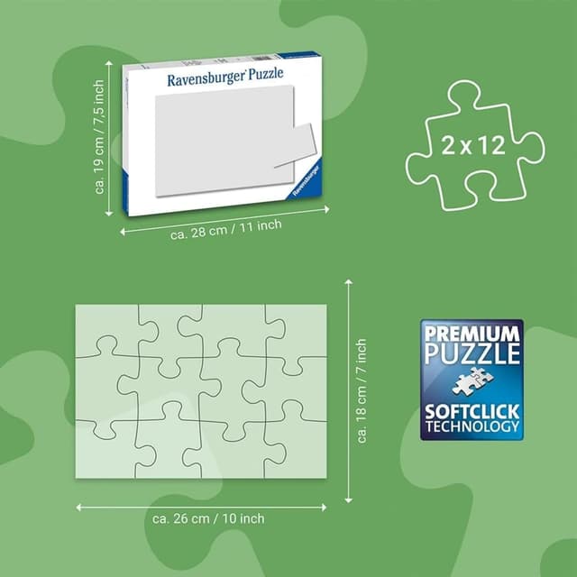 Detalle de Ravensburger Puzzle 2x12 Pezzi Masha e Orso, puzzle per bambini 3 anni (26x18 cm)