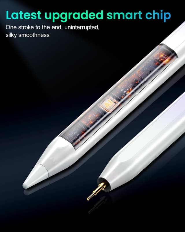 Detalle 2 de Variglas Pencil for iPad (2018–2025) – 15-minute fast charging, tilt sensitivity & palm rejection, gradient purple