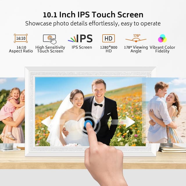 Detalle de Frameo WiFi digital photo frame 10.1 inch