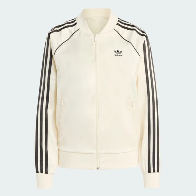 Detalle 2 de Adidas SST Adicolor Chaqueta deportiva raso Blanco