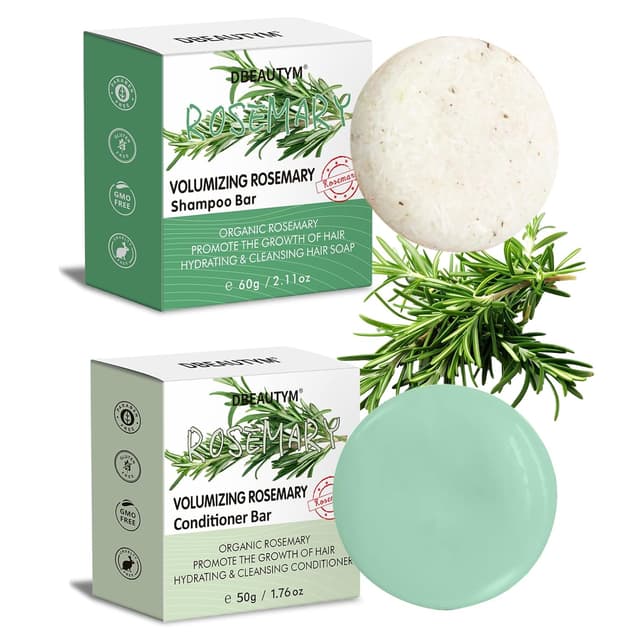 Detalle de DBEAUTYM Rosemary Shampoo Bar 2 Pack