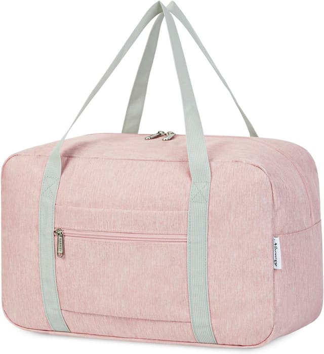 Detalle de Underseat foldable travel duffel for Ryanair cabin bags (40x30x20) – Pink, 20L holdall tote