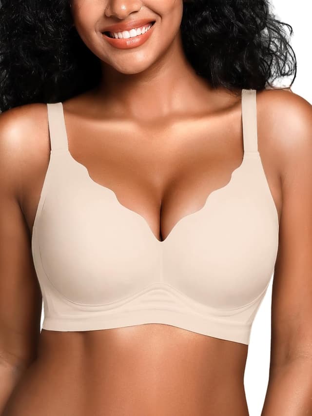 Thumbnail 6 de Damen BH ohne Bügel mit Unterstützung – nahtlose gepolsterte Bralette als T-Shirt-BH