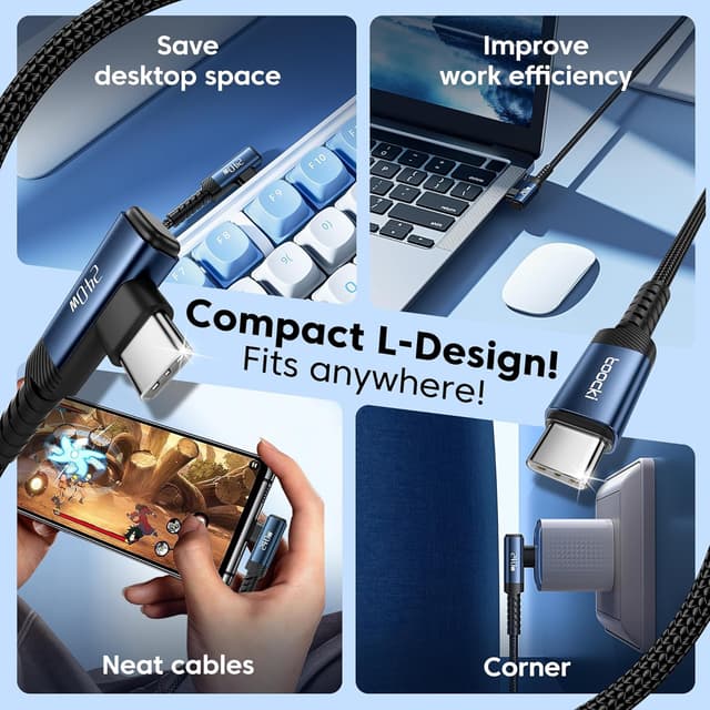 Thumbnail 4 de toocki Cable USB C a USB C 240W 3M