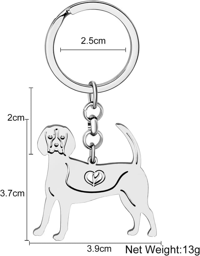 Detalle de Cute dog keychain 29mm by RAIDIN
