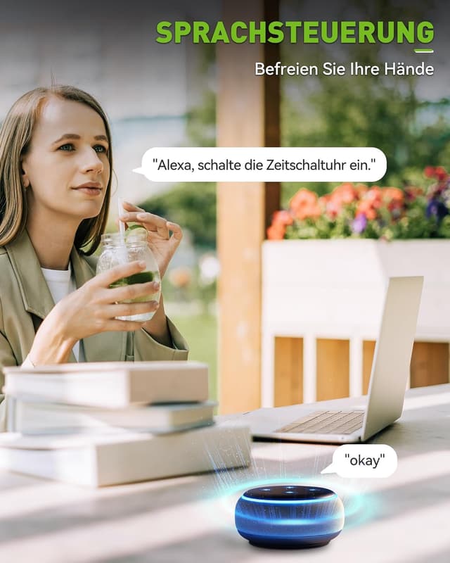 Detalle de RAINPOINT Timer per irrigazione WLAN 2,4 GHz con ingresso in ottone e controllo app