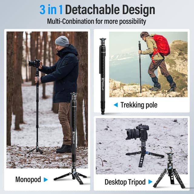 Detalle 1 de SIRUI SVM-145 camera monopod 145cm carbon