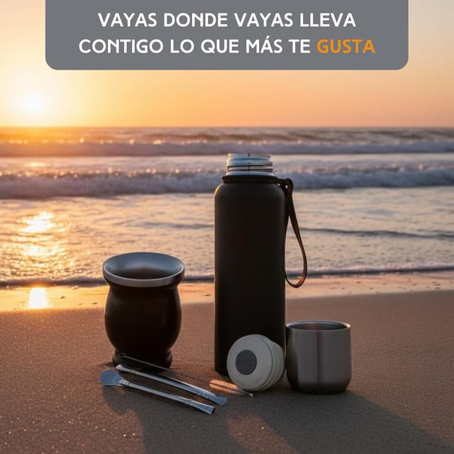 Thumbnail 2 de NERTHUS FIH 1596 Kit de Mate con Vaso y Termo