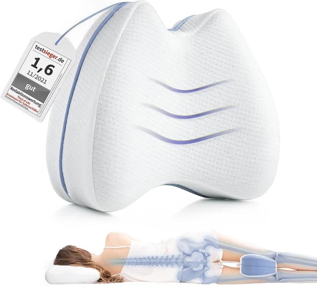Detalle de Kniekissen Seitenschläfer Orthopädisches Kissen 23,5x9,5 cm