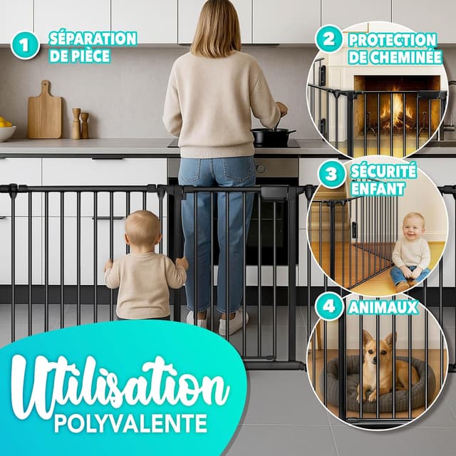 Thumbnail 5 de KIDUKU Barrière sécurité 480 cm