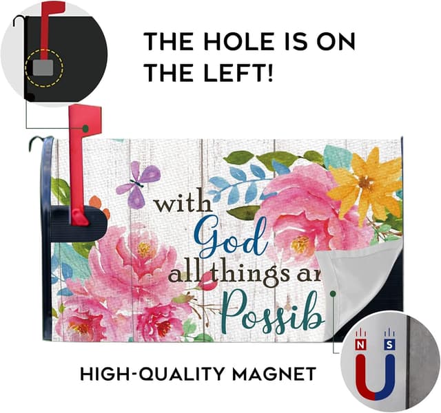 Detalle de FBCOO Hello Sunshine Mailbox Cover 20.5" 📮