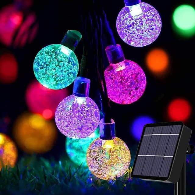 Detalle 2 de Oreunik solar string lights 50 LED, 8 modes