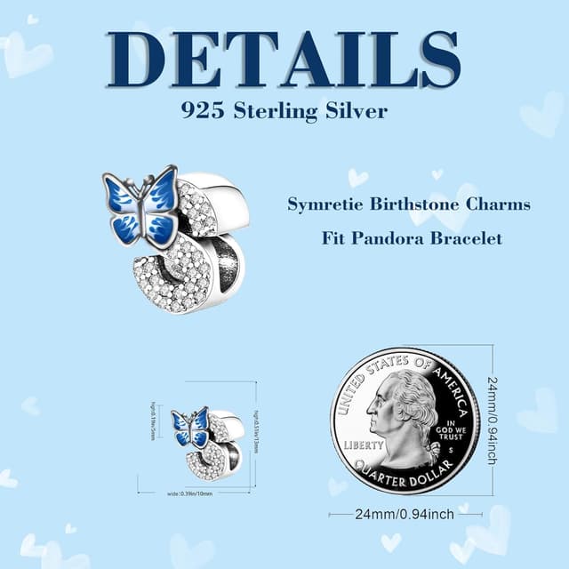 Detalle de FLUFLO Charm Anhänger „Buchstabe A–Z“ aus 925 Sterling Silber mit Zirkonia