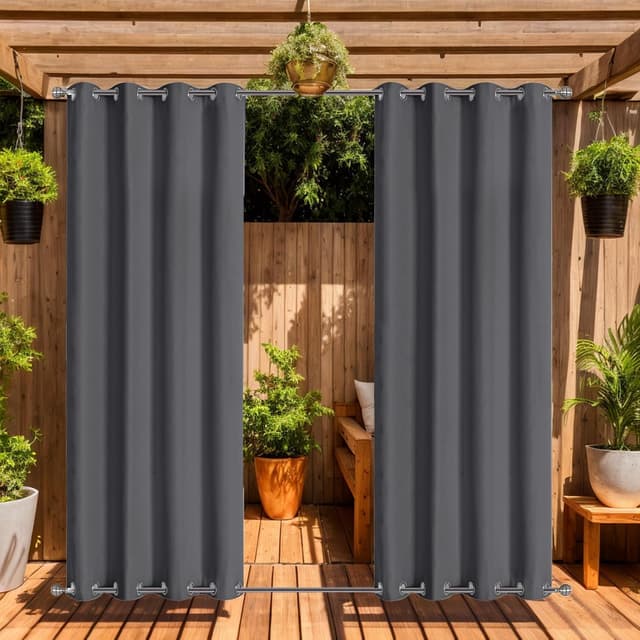 Detalle de LiveGo Outdoor Curtains 140 x 275cm