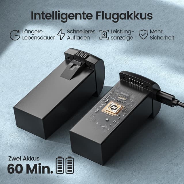 Detalle de Holy Stone HS175G GPS-Drohne mit 4K EIS Kamera, Follow Me und bis zu 60 Min Flugzeit (unter 249 g, C0)