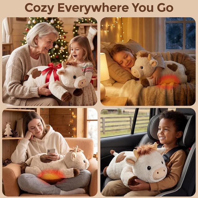 Thumbnail 5 de Mewaii 23-Inch Weighted Cow Plush