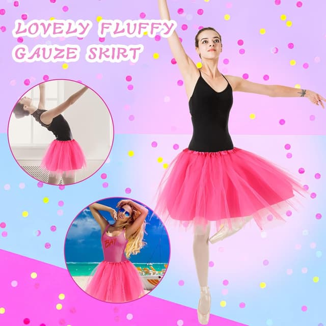 Detalle 1 de Jupe tutu en tulle à 3 couches pour femme