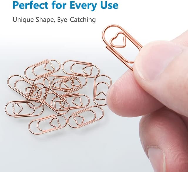 Detalle 1 de Vicloon Kleine Büroklammern 130 Stück 💼