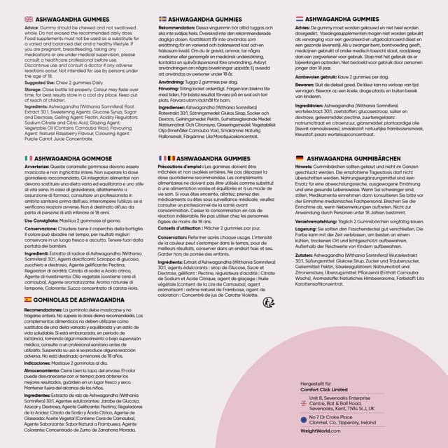 Thumbnail 4 de Ashwagandha Gommose 1200 mg 120 caramelle vegane 🍬