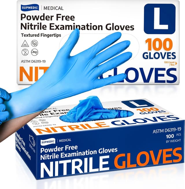 Imagen de Supmedic Soft Max Nitrile Gloves 100ct en OfertitasTOP