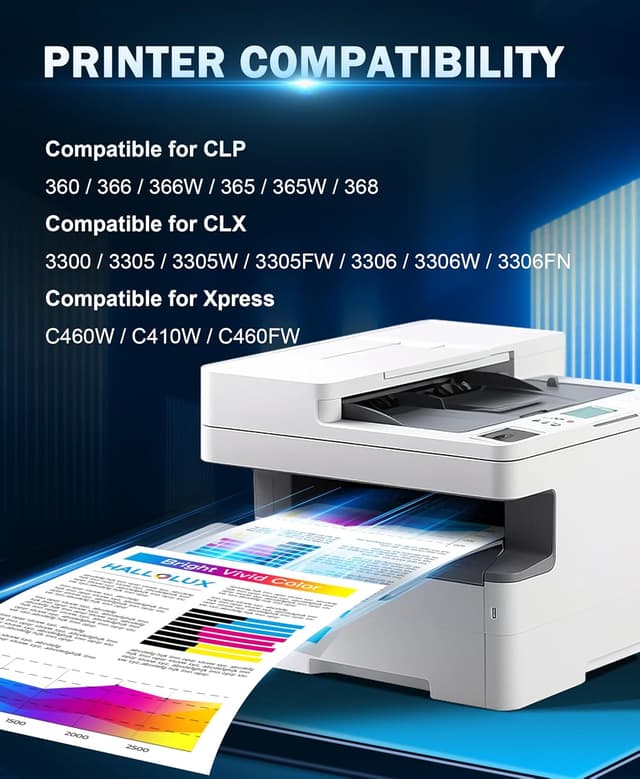 Detalle 2 de HALLOLUX CLT-406S Toner 4er-Pack für Samsung