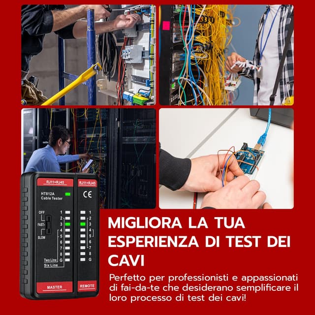 Thumbnail 6 de Mcbazel Tester di Rete RJ45 RJ11 60V 📡