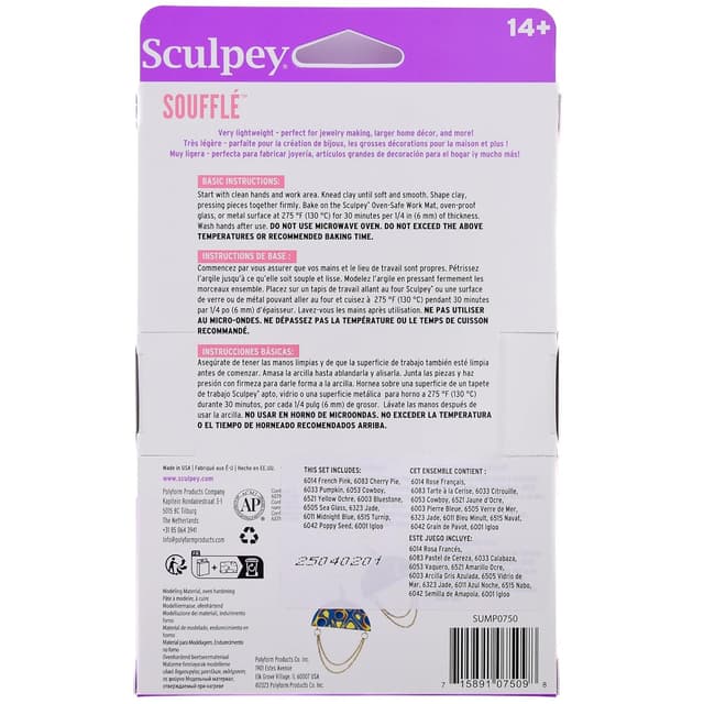 Thumbnail 2 de Polyform Sculpey Souffle Multipack .9oz 12
