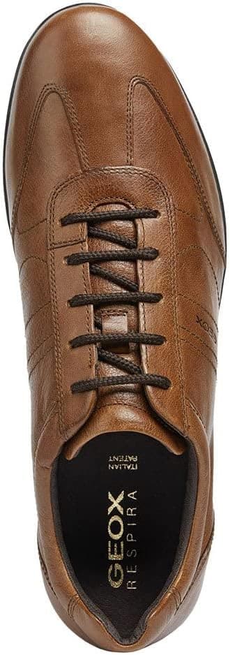 Detalle de Geox U SYMBOL Herren-Sneakers aus Smooth Leather für Lifestyle & Outdoor