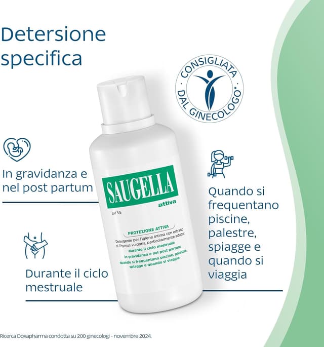 Thumbnail 3 de Saugella Attiva detergente intimo antibatterico pH 3,5 500 ml