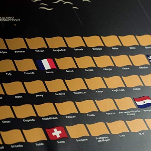 Thumbnail 1 de envami® Carte du Monde à Gratter – 68 x 43 cm 🌍