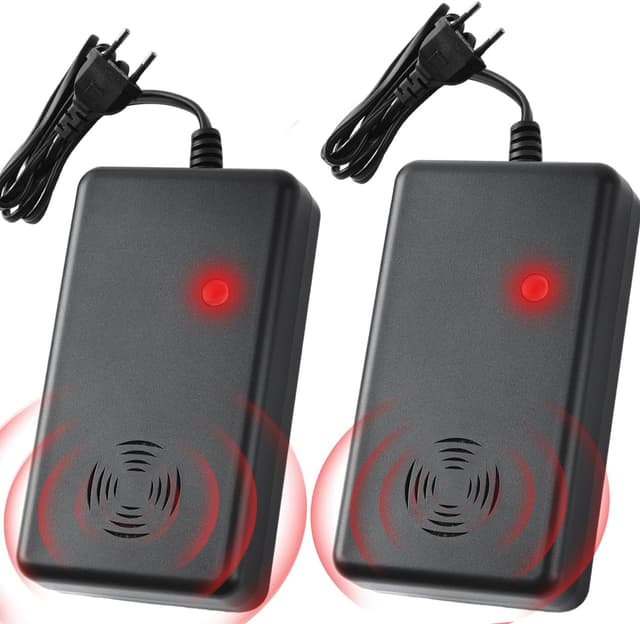 Detalle de Warmfay Marderschreck mit Ultraschall-Stecker – bis ca. 50 m², Vario-Frequenz und Anti-Gewöhnungseffekt