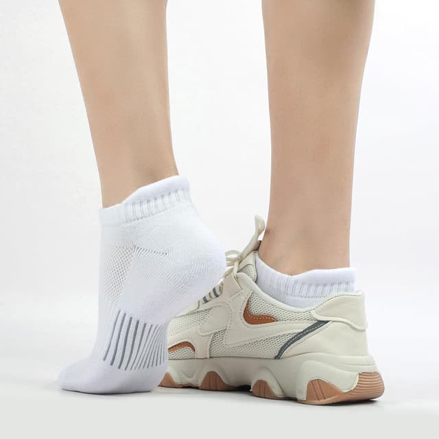 Detalle 2 de ILovDaisy Sneaker-Socken Damen (5 Paar) atmungsaktiv aus Baumwolle – Kurzsocken für 35–38/39–42
