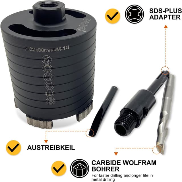 Thumbnail 4 de GVHAKG Diamantbohrkrone 82 mm für Beton