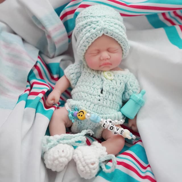 Thumbnail 4 de MYREBABY Mini muñeca Reborn 17,78 cm