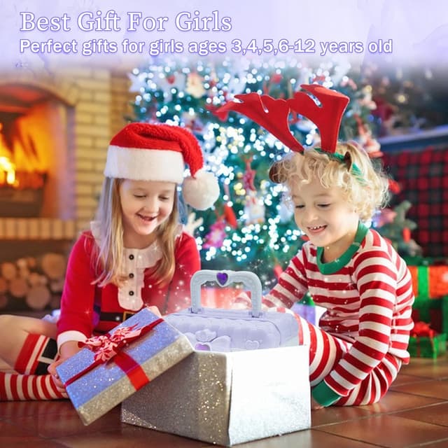 Thumbnail 6 de Kids Makeup Sets for Girls (Light Purple) – Safe & Washable Play Makeup Kit for Ages 4–12