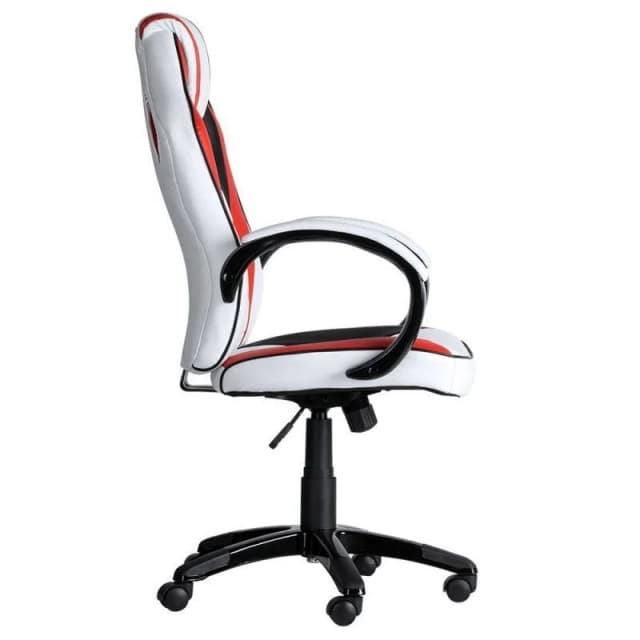 Detalle de Legend Silla Gaming Roja, Blanca y Negra